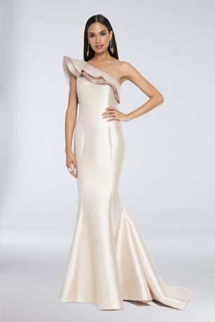 One Shoulder Mermaid Trumpet Wedding Dress